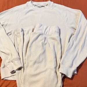 Abercrombie & Fitch Cream Waffle Knit set